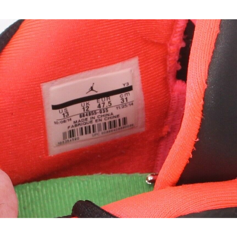 NIKE Jordan Men's CP3.VIII Basketball Shoe Black/Green/orange 684855-035 size 13 - Picture 9 of 11